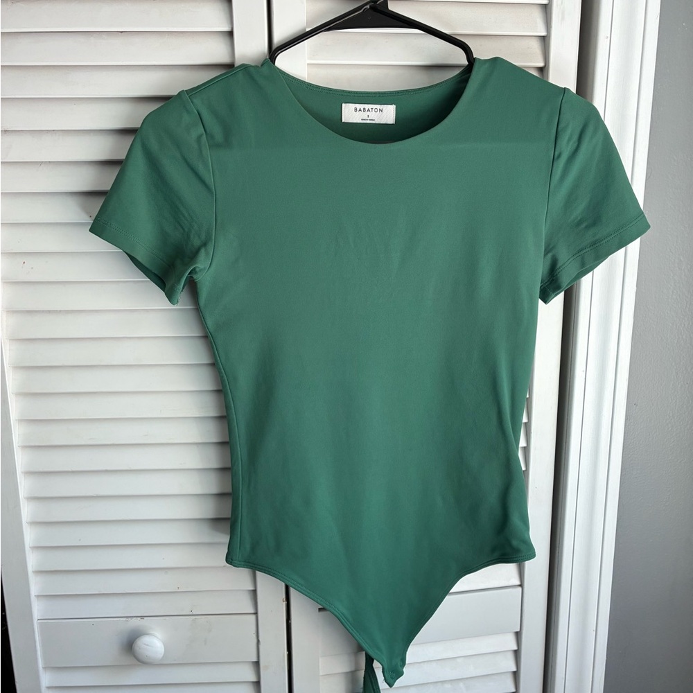 Aritzia Babaton Green Bodysuit